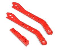 Lot de 3 poussoirs pour scie circulaire de table, accessoires coulissants, scie circulaire, robuste, facile à utiliser et sûr à utiliser pour scie circulaire de table, curseur à bois (rouge)