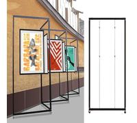 Lot de 3 présentoirs d'art pour expositions, chevalet de peinture, panneaux de signalisation de mariage, panneau de marketing commercial, idéal pour les galeries d'art et les foires artisanales (3