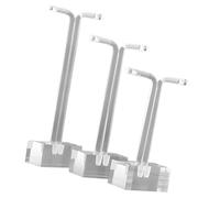 Lot de 3 présentoirs élégants en acrylique pour boucles d'oreilles - Économie d'espace - Pour magasin de détail et utilisation domestique - Transparent