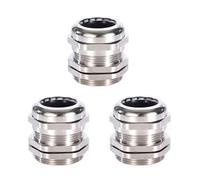 Lot de 3 presse-étoupes M10, en métal, étanches, réglables, pour raccordement de câble de 3 à 6,5 mm