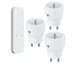 Lot de 3 prises 2300W télécommandée intérieure