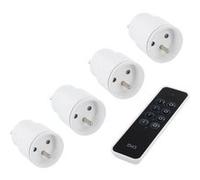 Lot De 3 Prises Télécommandables + 1 Gratuite Intérieures Dio, 2300 W