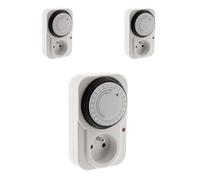 Lot de 3 programmateurs journaliers mécaniques + voyant 3500W - Otio