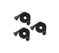 - Lot de 3 prolongateurs 16A HO5VV-F 3G1,5mm² - Noir 3m