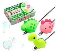 Lot de 3 protecteurs de câble pour iPhone, iPad, Android, Sumsung Galaxy, câble en plastique Jurassic Plant-Eater, dinosaure, accessoire de téléphone, chargeur USB, protection des données, coque de