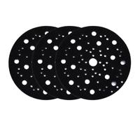 Lot de 3 Protection Pad, Compatible avec Mirka 8295612111, 150 mm 70 Trous, Interfaces en Mousse Auto-Agrippantes pour Ponceuse Excentrique, Ponçage et Polissage