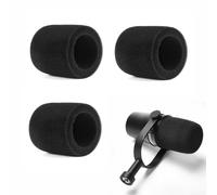 Lot de 3 protections anti-vent pour microphone Shure MV7 / MV7X Mic Microphones, anti-poussière et antibactérien en mousse micro, mousse élastique
