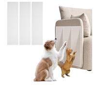 Lot de 3 protections de porte anti-griffures de chien en PVC transparent 20,8 x 101,6 cm - Ruban adhésif anti-rayures pour porte de maison ou canapé