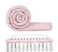 Lot de 3 protections de rails de berceau pour bébé - Protection rembourrée pour rail de bébé - Pour rails latéraux avant