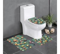 Lot de 3 protections de salle de bain en peluche pour chambre à coucher, cuisine, baignoire, maison, tapis absorbant