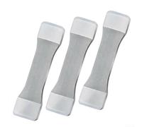 Lot de 3 protections de siège de moulinet en silicone haute résistance et entretoises pour l'absorption des chocs, compatible avec les moulinets et cannes à pêche standard (blanc)