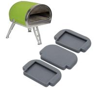 Lot de 3 protections de surface en caoutchouc pour four à pizza Gozney Roccbox Gris