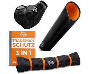 Lot de 3 protections de transport pour vélo électrique - Pour moteur, batterie et guidon - Housses de protection imperméables pour porte-vélos - Pour Bosch, Shimano, Yamaha Ebike I Wheeloo