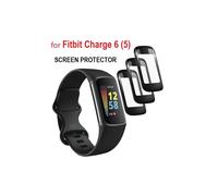Lot de 3 protections d'écran incurvées 3D compatibles avec Fitbit Charge6 / Charge5, film souple à couverture intégrale (3 pièces)