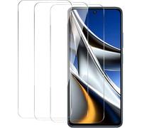 Lot De 3 Protections Écran En Verre Trempé Pour Xiaomi Poco X4 Pro 5g ¿ 9h Hd, Anti-Rayures, Sans Bulles, Anti-Empreintes, Kit Lingettes + Stickers Anti-Poussière