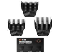 Lot de 3 protections professionnelles pour tondeuse à gazon Manscaped The 5.0 Ultra - 7 longueurs de coupe de 1,27 cm à 1,27 cm - Convient pour tondeuse à gazon Manscaped 5.0