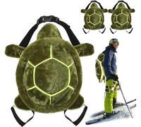 Lot de 3 protections tortues 3D pour le snowboard, le ski, les hanches mignonnes en forme de tortue, pour le patinage, coussin de tortue, genouillère rembourrée pour enfants et adultes, protection des