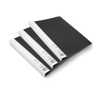Lot de 3 Protège documents Noir 20 pochettes 40 vues - 3A