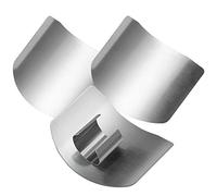 Lot de 3 protège-doigts en acier inoxydable pour protéger vos doigts contre les blessures de couteau, ustensiles de cuisine pour noix, légumes et fruits
