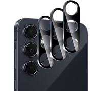 Lot de 3 protège-lentilles arrière en verre trempé 9H pour Samsung Galaxy A55 5G - HD, anti-traces, compatible coque, protection flash