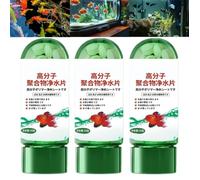 Lot de 3 puissantes tablettes de purification d'eau pour aquarium,purification rapide de l'eau,tablettes de purification de l'eau