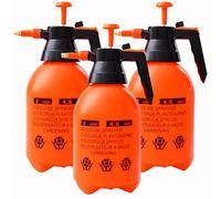 Lot de 3 pulvérisateurs à pression manuels avec buse réglable en laiton, 2 L, flacon pulvérisateur multifonction en plastique pour arrosage du jardin, pulvérisation de cour et tâches ménagères
