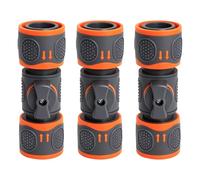 Lot de 3 raccords avec valve de régulation, connecteur de tuyau d'arrosage avec valve de régulation, raccord de tuyau Gardena avec robinet d'arrêt pour une régulation continue et l'arrêt de