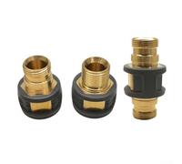 Lot de 3 raccords de tuyau d'eau haute pression compatibles avec Karcher HD5/11 HD6/15 pour fixation sans couture