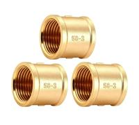 Lot de 3 raccords en laiton de 2,5 cm filetage interne pour diverses applications avec ruban adhésif fiable solution de plomberie tuyau d'eau radiateur
