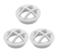 Lot de 3 raccords muraux d'entrée de piscine en vinyle et fibre de verre conçus pour être compatibles avec les systèmes d'insertion de grille Hayward SP1026 Series