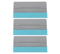 Lot de 3 raclettes de film de fenêtre de voiture conçues pour l'installation de teinture à bulles avec matériaux et bords en feutre doux pour éviter les rayures (15,2 cm)