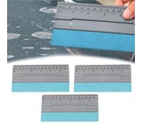 Lot de 3 raclettes pour fenêtre de voiture avec 15,2 cm, 20,4 cm, 25,4 cm, 30,5 cm, feutre en tissu PP pour bord pour film papier peint, film vinyle, protection de peinture (30,5 cm)