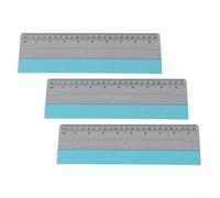 Lot de 3 raclettes pour fenêtre de voiture pour application de film à bulles avec protection en feutre doux et prise en main confortable pour surfaces plates et incurvées (25,4 cm)