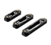Lot de 3 Rails NATO SIRUI AM-NT467-Fixation Rapide 48 mm, 60 mm et 75 mm avec Goupilles de Sécurité et Vis 1/4", pour Poignée Supérieure, Poignée Latérale et Cage Caméra