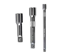 Lot de 3 rallonges de clé à disque d'entraînement 3/8" ou 1/2" pour machines automobiles, instruments de maintenance, adaptateurs, extensions