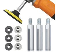 Lot de 3 Rallonges pour Meuleuse d'angle M10, Barre d'extension Rotative pour Meuleuse d'angle Barre de Connexion pour Polisseuse pour Outils de Polissage et Meulage