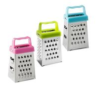 Lot de 3 râpes de cuisine avec poignée ergonomique - Râpe à fromage et légumes - Râpe en acier inoxydable largement utilisée
