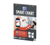 Lot de 3 Recharge papier Smart Chart, 90 g/m², format 65x98, 20 feuilles unies