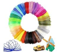 Lot de 3 recharges de filament PLA pour stylo 3D - 20 couleurs - Recharges universelles de filament pour stylo 3D - 1,75 mm