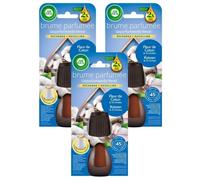 Lot de 3 Recharges Diffuseur Brume Parfumée désodorisant Huiles essentielles Coton