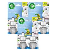 Lot de 3 Recharges Diffuseur désodorisant Electrique Huiles essentielles Coton Duopack
