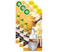 Lot de 3 Recharges Diffuseur désodorisant Electrique Huiles essentielles Vanille ET Beurre de Karité