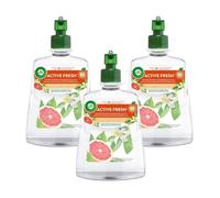 Air Wick - Lot de 3 Recharges diffuseur spray automatique désodorisant sans gaz - Pamplemousse