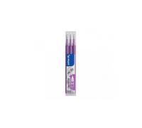 Lot de 3 recharges FriXion pointe moyenne 0,7mm pourpre Pilot