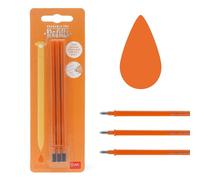 Legami – Recharge pour stylo gel effaçable – Pack de 3 – Orange