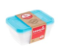 Lot de 3 récipients pour aliments contenance de 1.25L / 2L / 2.4L / 3.3L