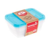 Lot de 3 récipients pour aliments contenance de 1.25L / 2L / 2.4L / 3.3L