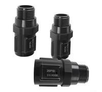 Lot de 3 réducteurs de pression en plastique ABS 3/4" jardin (25 PSI)