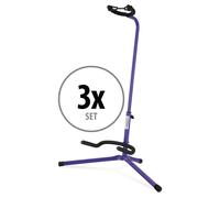 Lot de 3 Réglable Stand Support rembourré Acoustic Electric Guitar Trépied Lilas