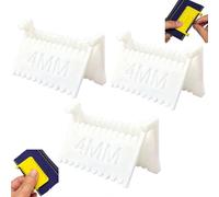 Lot de 3 règles de couture à clipser, guide de couture à la main et verrou de point pour points uniformes, modèles de matelassage avec espacement de 2 mm, 3 mm, 4 mm, guide de couture pour patchwork